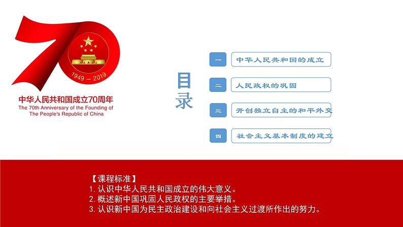 必修上《中华人民共和国成立和向社会主义过渡》课件05