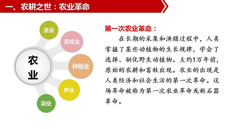 2022-2023学年统编版（2019）高中历史选择性必修2 第1课  从食物采集到食物生产 课件07