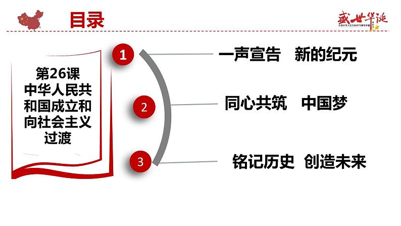 必修上《第26课 中华人民共和国成立和向社会主义的过渡》课件03