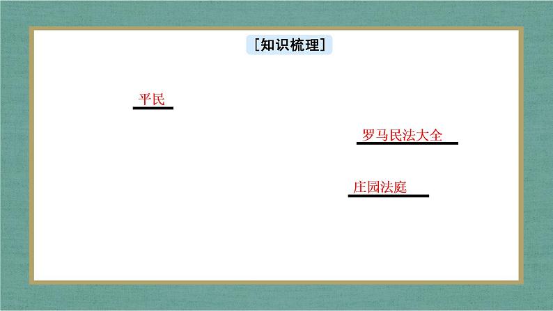 第9课 近代西方的法律与教化 课件--2022-2023学年高中历史统编版（2019）选择性必修一05