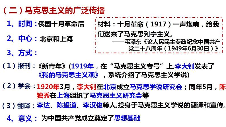 第21课 五四运动与中国共产党的诞生 课件--2022-2023学年统编版（2019）高中历史必修中外历史纲要上册第8页