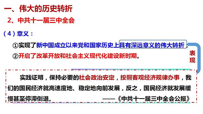 第28课 中国特色社会主义道路的开辟与发展 课件--2022-2023学年高中历史统编版（2019）必修中外历史纲要上册07