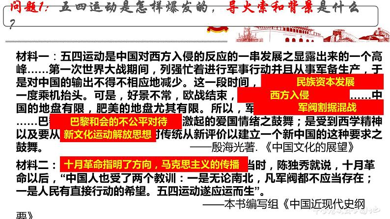 第21课 五四运动与中国共产党的诞生课件---2022-2023学年高中历史统编版（2019）必修中外历史纲要上册第5页