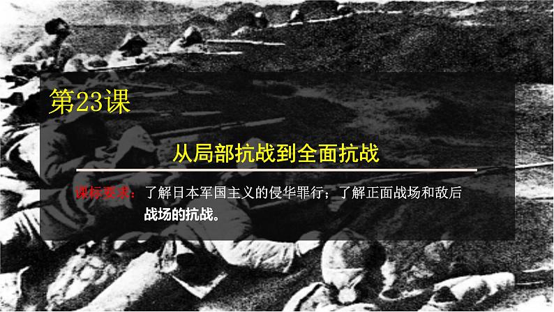 第23课 从局部抗战到全面抗战 课件---2022-2023学年高中历史统编版必修中外历史纲要上册第2页