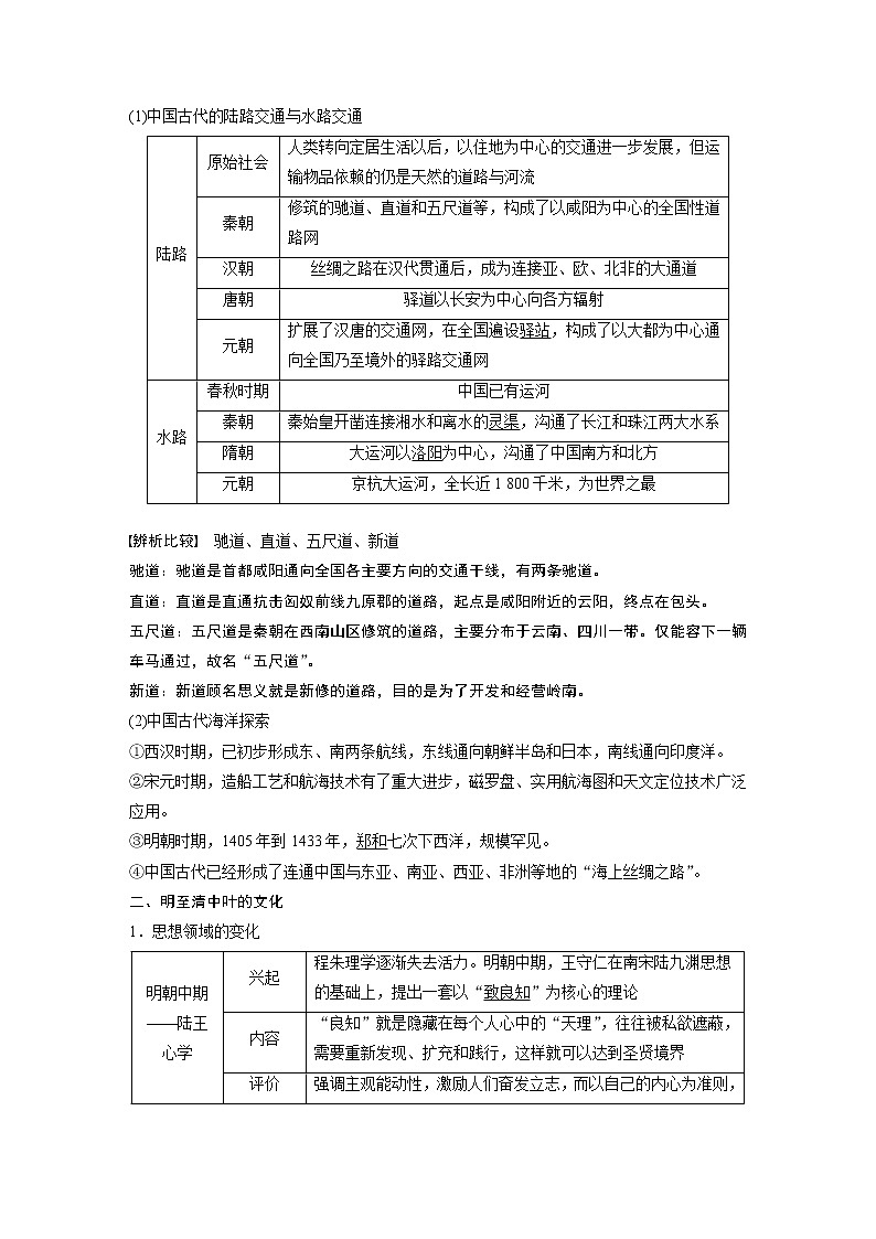 高中历史2023年高考历史一轮复习（部编版新高考） 第5讲 课题12　明至清中叶的经济与文化第2页