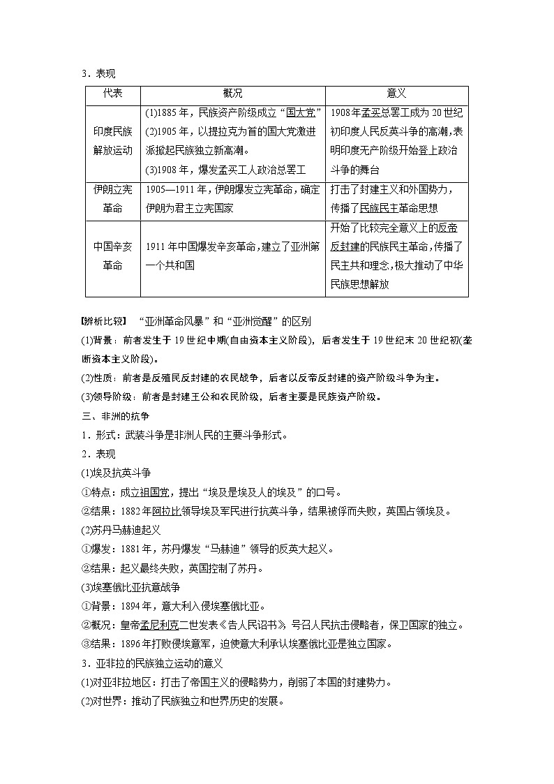 高中历史2023年高考历史一轮复习（部编版新高考） 第16讲 课题45　亚非拉民族独立运动第3页