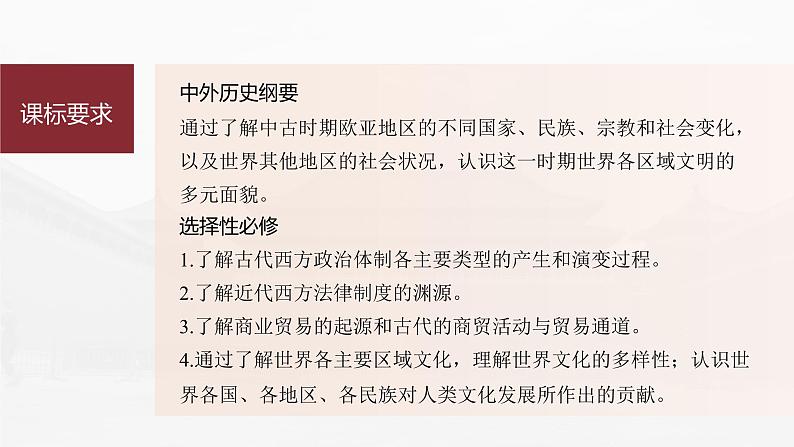 高中历史2023年高考历史一轮复习（部编版新高考） 第12讲 课题36　中古时期的欧洲课件PPT03