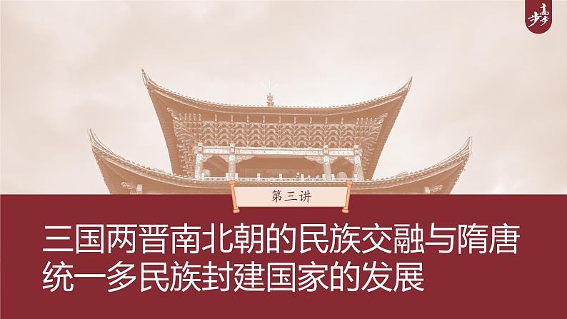 高中历史2023年高考历史一轮复习（部编版新高考） 第3讲 课题5　三国两晋南北朝的政权更迭与民族交融课件PPT01