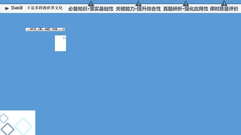 高中历史第48课 丰富多样的世界文化 课件 练习题第2页