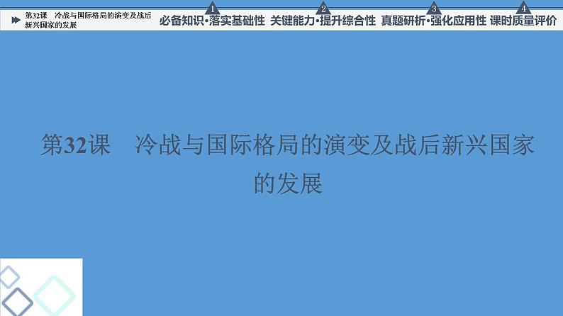 高中历史第32课 冷战与国际格局的演变及战后新兴国家的发展 课件练习题第5页