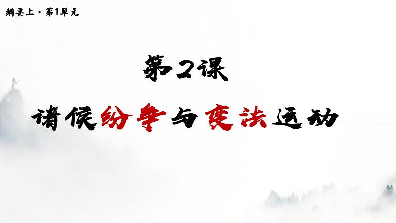 第2课   诸侯纷争与变法运动课件第1页