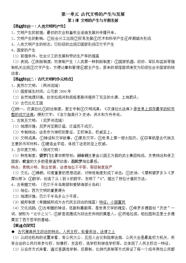 《中外历史纲要（下册）》知识梳理--2022届高考统编版历史一轮复习第2页