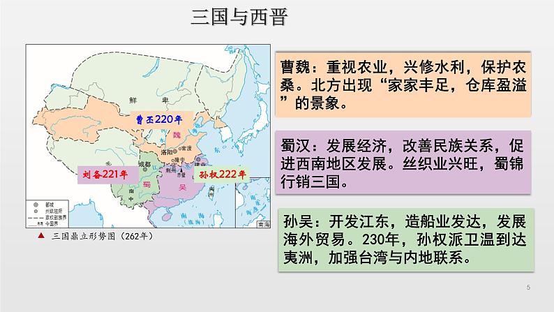 第5课 三国两晋南北朝的政权更迭与民族交融 课件--2021-2022学年统编版（2019）高中历史必修中外历史纲要上册第5页