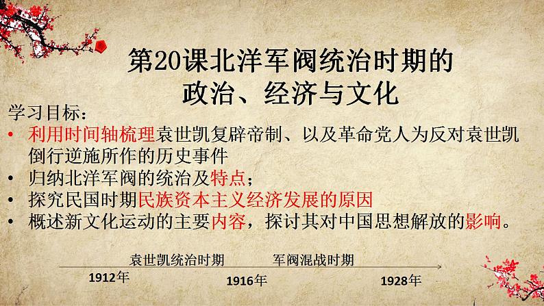 第20课北洋军阀统治时期的政治、经济与文化课件--2021-2022学年统编版（2019）高中历史必修中外历史纲要上册第2页