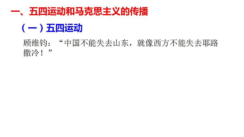 第21课 五四运动与中国共产党的诞生 课件--2021-2022学年统编版（2019）高中历史必修中外历史纲要上册03