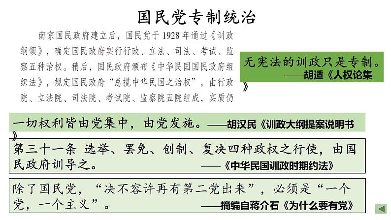 第22课 南京国民政府的统治和中国共产党开辟革命新道路 课件--2021-2022学年统编版（2019）高中历史必修中外历史纲要上册第3页