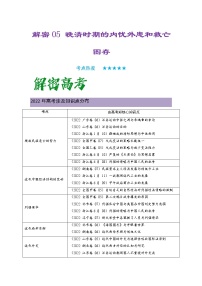 2023年高考历史二轮复习教案（统编版）专题05晚清时期的内忧外患和救亡图存