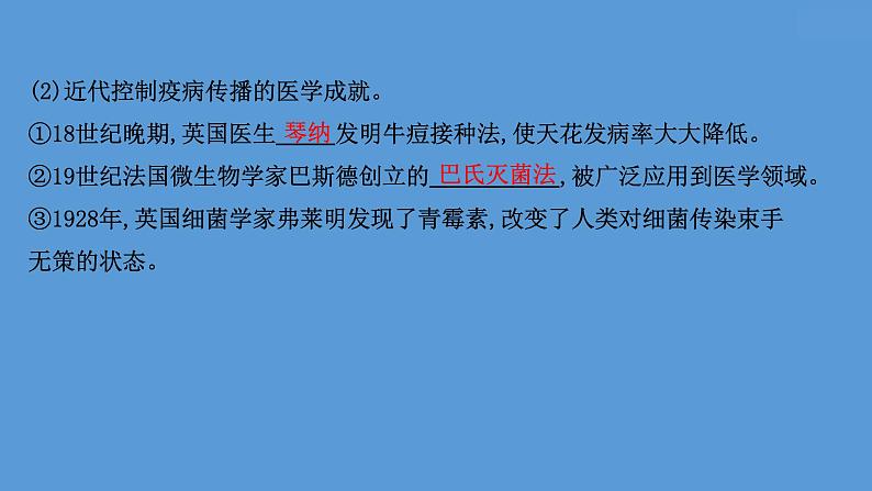 高中历史第三十一单元 医疗与公共卫生 课件07