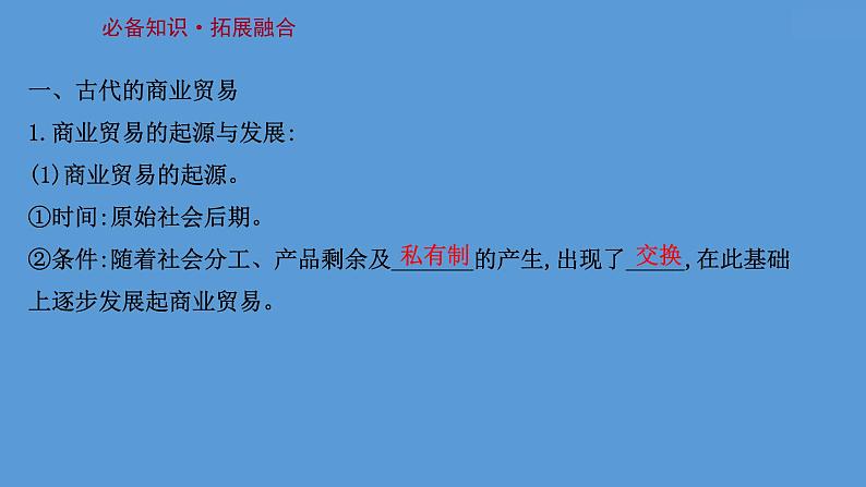 高中历史第二十八单元 商业贸易与日常生活 课件第5页