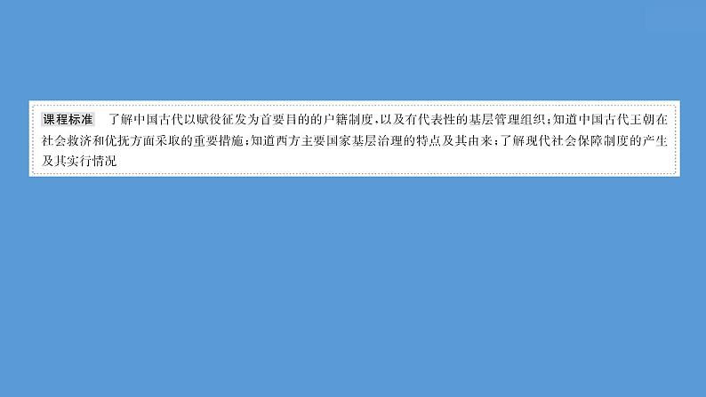 高中历史第二十五单元 基层治理与社会保障 课件第5页