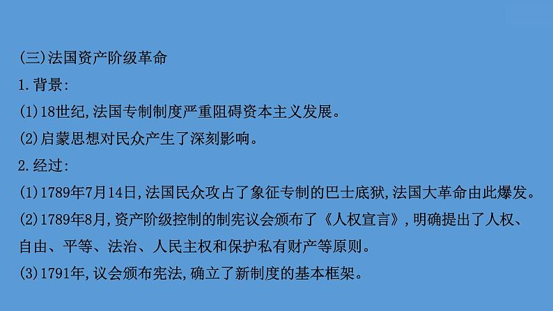 高中历史课题35 资产阶级革命与资本主义制度的确立 课件第6页