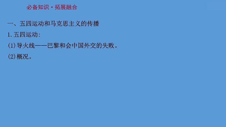 高中历史课题21 五四运动与中国共产党的诞生 课件第3页