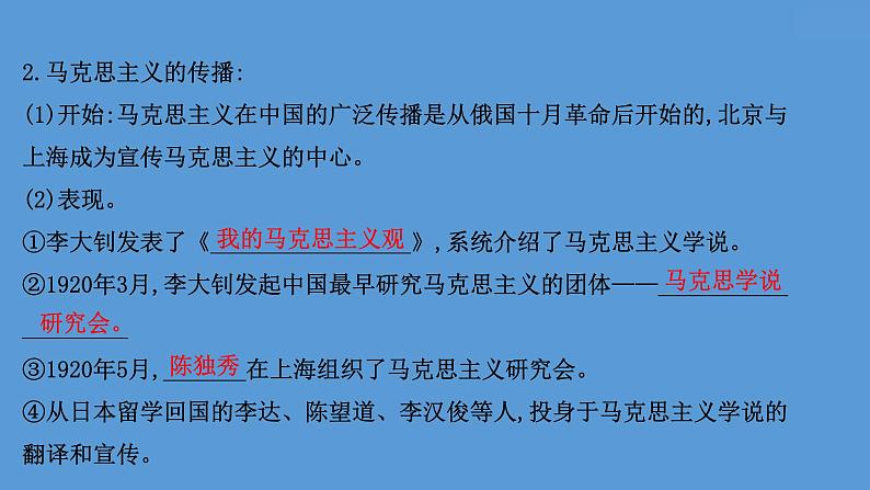 高中历史课题21 五四运动与中国共产党的诞生 课件第7页