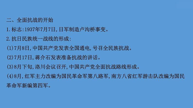 高中历史课题23 抗日战争 课件07