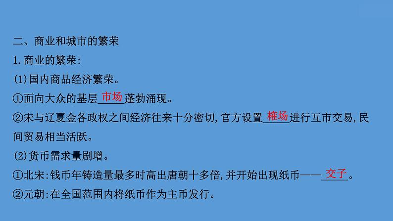 高中历史课题11 辽宋夏金元的经济与社会 课件第6页