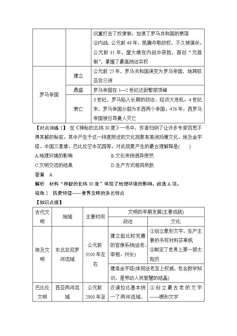 高中历史专题提升课(八)第2页