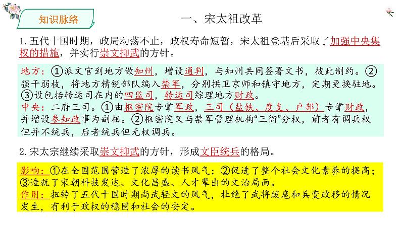 高中历史专题04  辽宋夏金多民族政权的并立与元朝的统一-（新高考专用） 课件PPT07