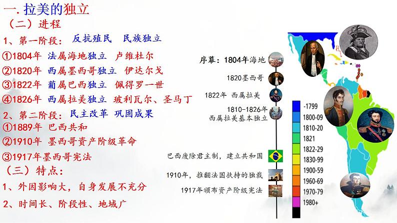 第13课亚非拉民族独立运动课件--2021-2022学年高中历史统编版2019必修中外历史纲要下册08