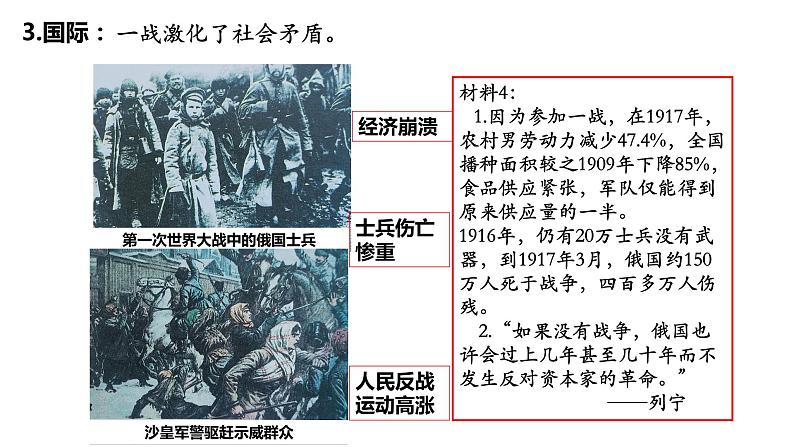 2021-2022学年必修中外历史纲要下册第15课十月革命的胜利与苏联的社会主义实践课件第4页