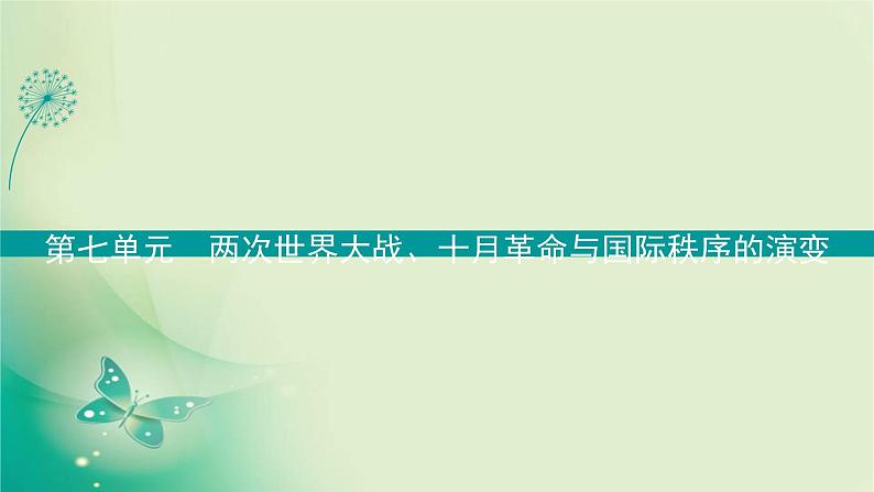 2021-2022学年部编版必修下册 第七单元　第14课 第一次世界大战与战后国际秩序 课件第1页