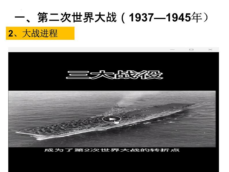 第17课 第二次世界大战与战后国际秩序的形成 课件--2021-2022学年高中历史统编版2019必修中外历史纲要下册08