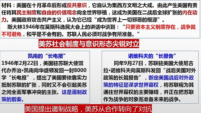 第18课 冷战与国际格局的演变 课件--2021-2022学年统编版（2019）高中历史必修中外历史纲要下册第6页