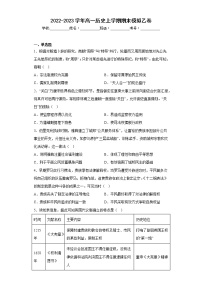 河北省邯郸市临漳县高中2022-2023学年高一上学期期末模拟考试历史乙卷