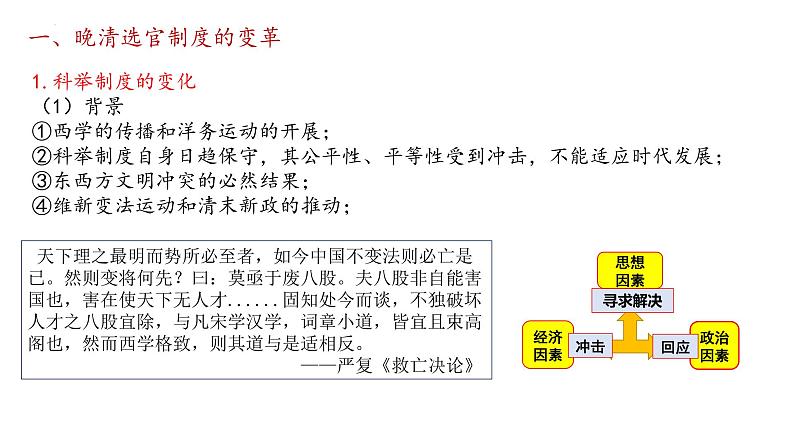 第7课 近代以来中国的官员选拔与管理 课件--2022-2023学年高中历史统编版（2019）选择性必修1第3页