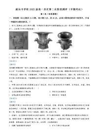 2022-2023学年四川省内江市威远中学高一上学期期中考试历史试题  （解析版）