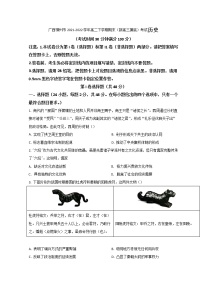 2021-2022学年广西柳州市高二下学期期末（新高三摸底）考试历史试题 Word版