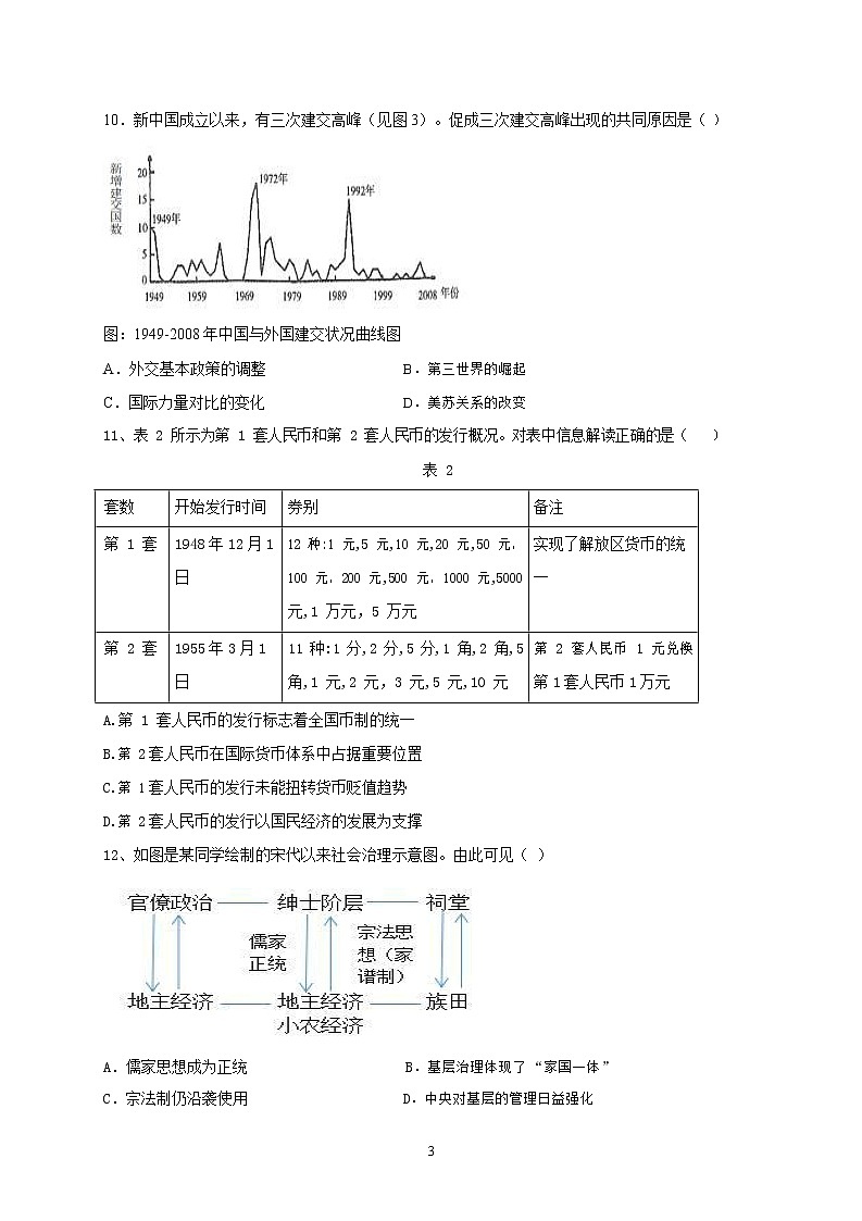 历史试卷第3页