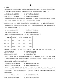 高中人教统编版第五单元 交通与社会变迁第12课 水陆交通的变迁测试题