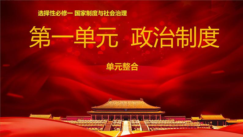 第一单元  政治制度  单元测试最新高二历史同步备课系列（选择性必修1国家制度与社会治理）01