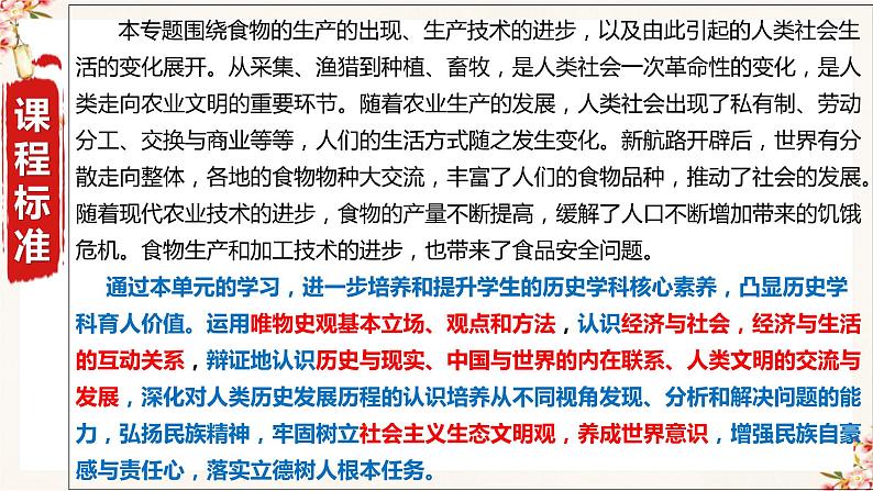 第一单元  食物生产与社会生活（复习课件）高二历史同步备课系列（选择性必修2经济与社会生活）02