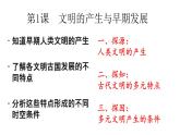 第1课 文明的产生与早期发展课件PPT