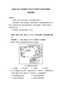 海南省2022年普通高中学业水平选择性考试历史适应性试卷（Word版附答案）