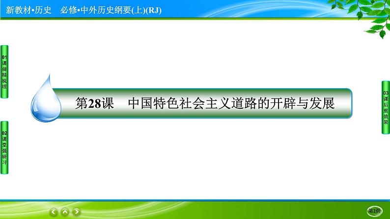 2022-2023学年部编版中外历史纲要上 第28课　中国特色社会主义道路的开辟与发展 课件第2页