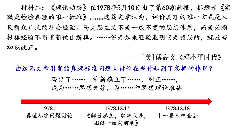 纲要上册第28课 中国特色社会主义道路的开辟与发展 课件第3页