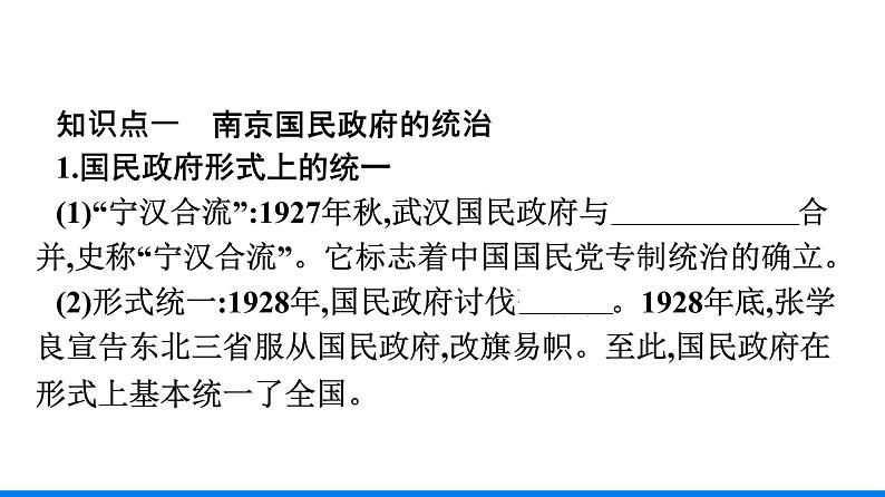 2022-2023学年部编版必修上册 第22课　南京国民政府的统治和中国共产党开辟革命新道路 课件第6页