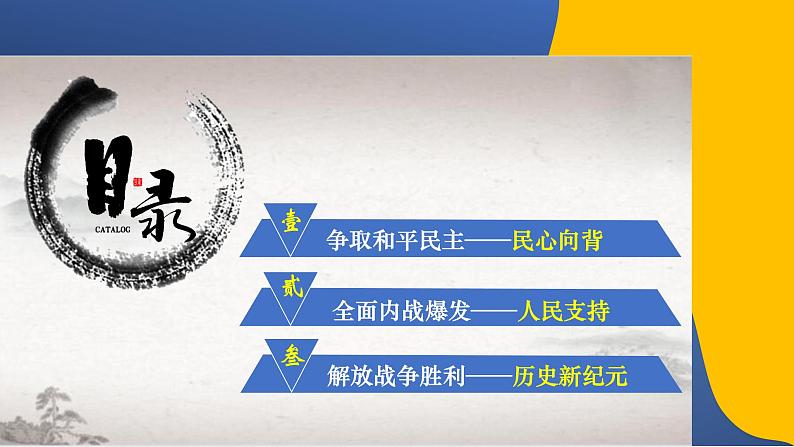 第25课 人民解放战争课件--2022-2023学年高中历史统编版（2019）必修中外历史纲要上册03